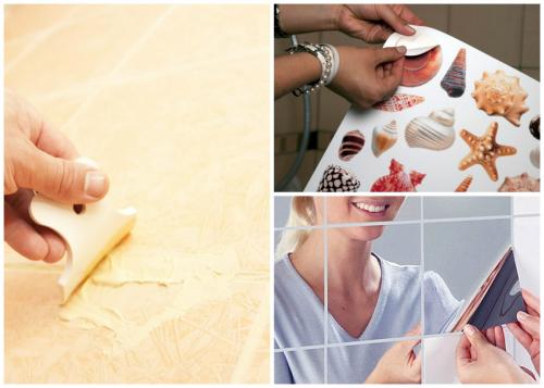 Как обновить старую плитку на полу в ванной. Изменение дизайна ванной