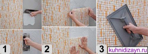 Как правильно клеить мозаичную плитку. Инструкция — правильно клеим мозаику на сетке в ванной 05 Как правильно клеить мозаичную плитку. Инструкция — правильно клеим мозаику на сетке в ванной 05