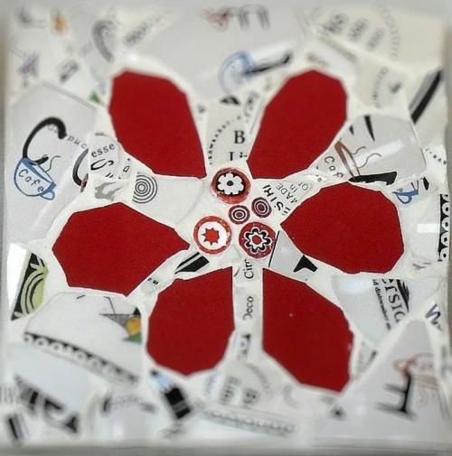 Эскизы для мозаики из битой плитки. Область применения