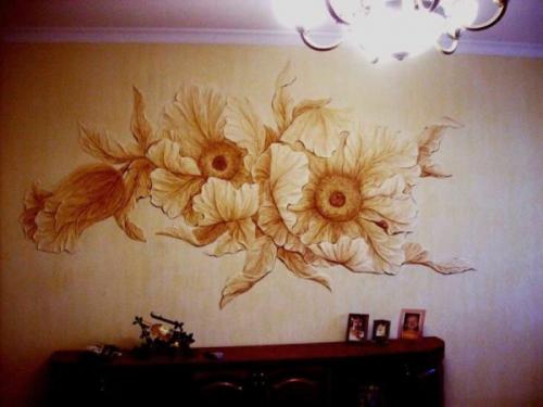 Как создать объемные листочки шпаклевкой на стене на дерево. Картины из шпаклевки своими руками – 3 варианта проведения работ для начинающих мастеров