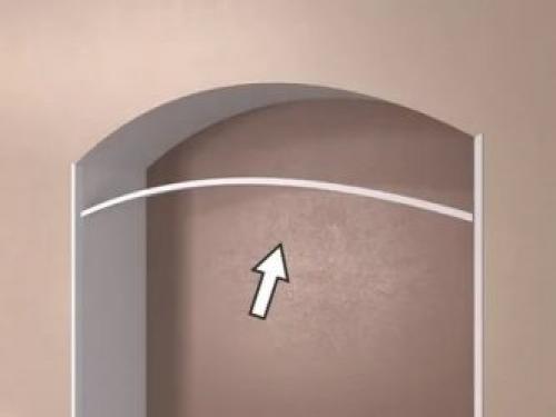 Приклеить декоративный уголок на арку. Отделка арки уголком своими руками (фото, видео)