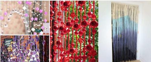 Пластиковые шторы на двери. Виды штор в дверной проем