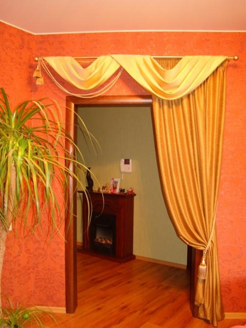 Оформление дверного проема без двери шторами. Как можно оформить дверной проем без двери шторами