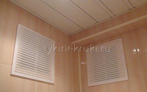 Чем приклеить вентиляционную решетку на кафель. Как установить вентиляционную решетку в ванной комнате