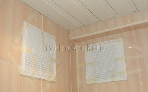 Чем приклеить вентиляционную решетку на кафель. Как установить вентиляционную решетку в ванной комнате