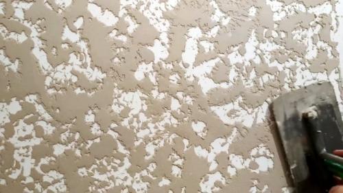 Декоративная штукатурка Гротто своими руками из шпаклевки. Техника создания фактуры Гротто