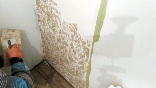 Декоративная штукатурка Гротто своими руками из шпаклевки. Техника создания фактуры Гротто