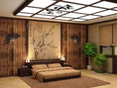 Дизайн интерьера спальни с бамбуковыми обоями. Бамбуковые обои в спальне, решения и фото интерьеров