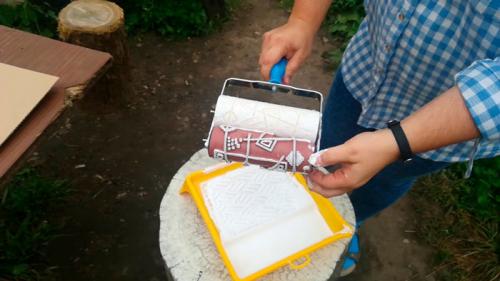 Фигурные валики для декоративной штукатурки. Как работать с узорным валиком 01 Фигурные валики для декоративной штукатурки. Как работать с узорным валиком 01