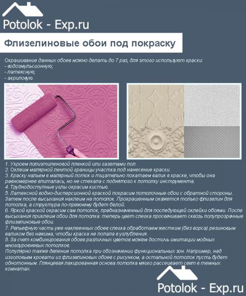 Как правильно клеить обои на потолок. Как выбрать обои для потолка