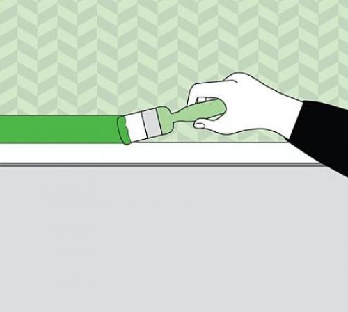 Как поклеить и покрасить обои под покраску своими руками. Технология покраски своими руками 02