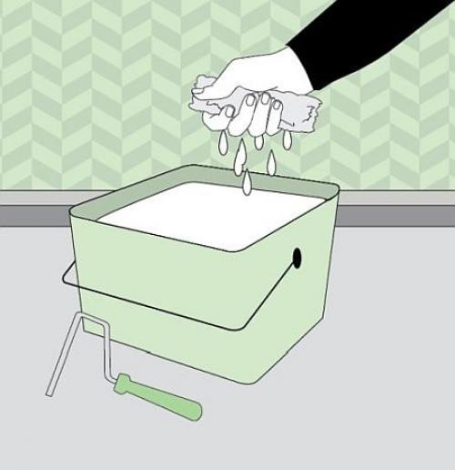 Как поклеить и покрасить обои под покраску своими руками. Технология покраски своими руками 01