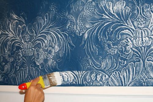 Как поклеить и покрасить обои под покраску своими руками. Технология покраски своими руками 07