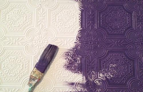 Покраска обоев под покраску своими руками. Какие полотна поддаются покраске?