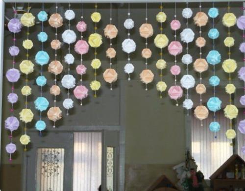 Как сделать висячие шторы своими руками. Как сделать висюльки на дверь: идеи и способы