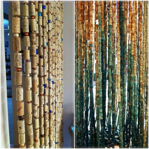 Из чего можно сделать занавеску на дверь. Идеи висюлек на дверь