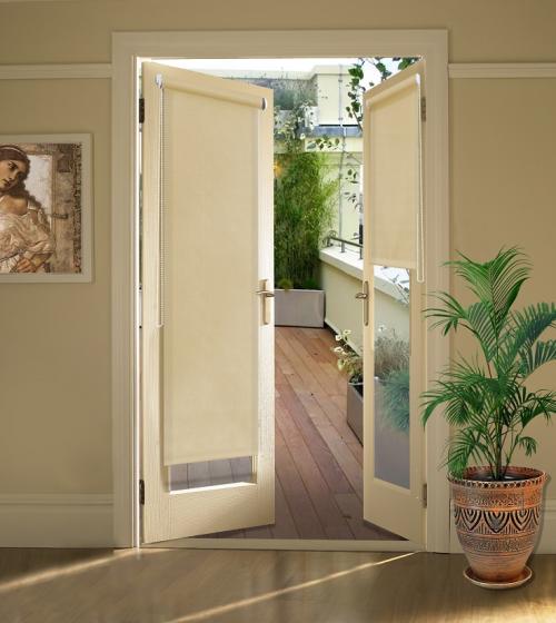 Занавес на дверь. Декорирование проема шторами на дверь