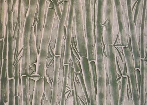 Имитация бамбука для стен своими руками. Бамбуковая стена своими руками