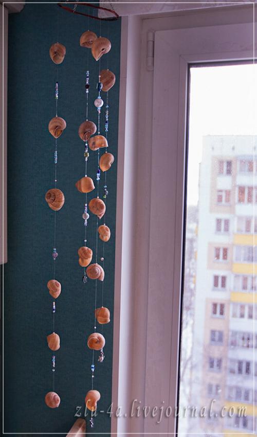 Музыка ветра своими руками из ракушек. 12