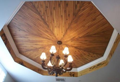 Потолок из бамбука. Декоративные панели из бамбука на потолок