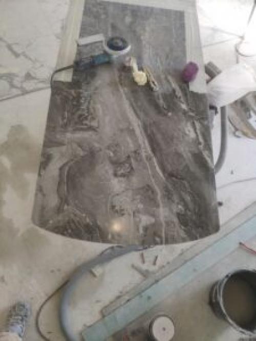 Как приклеить плитку на деревянный стол. Стол из керамогранита сделать просто