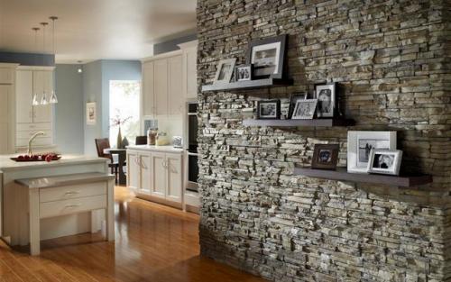 Можно ли клеить гипсовую плитку на обои. Декоративный камень и обои