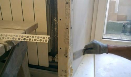 Уголки на откосы под обои. Скрытые уголки под шпаклевку