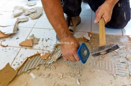 Вздулась плитка в ванной на стене. Причины вздутия плитки