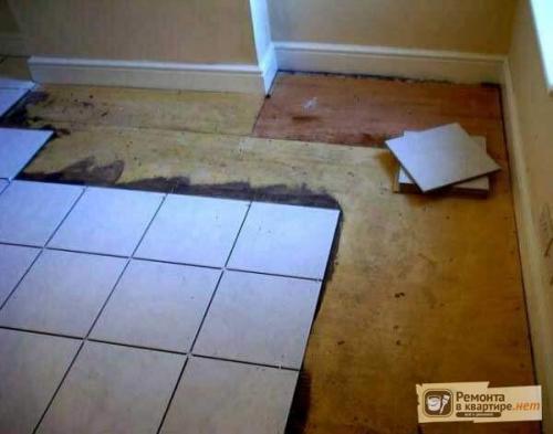 Плитка на фанеру на пол в прихожую и ванную. Плюсы и минусы использования основания из фанеры 07