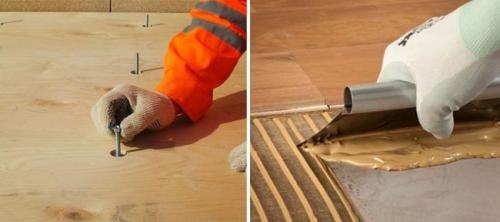 Двухкомпонентный клей для плитки на фанеру. Типы клеевых составов