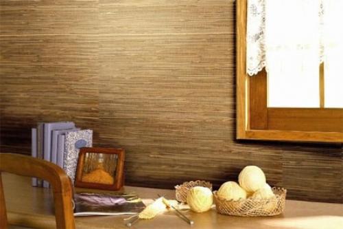 Натуральные обои из джута.