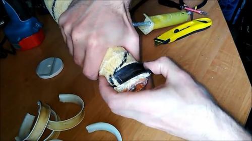 Как сделать фактурный валик для имитации бамбука по шпаклевке