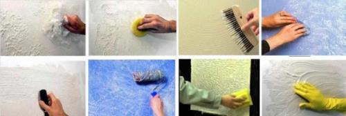 Оригинальное декоративное покрытие с помощью обойного валика. Что такое декоративная краска для стен и методы ее нанесения