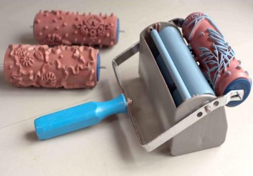 Фактурный валик для водоэмульсионки. Валики для декоративной покраски стен