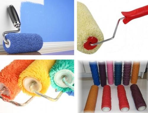 Как сделать валик для покраски из поролона. Виды валиков