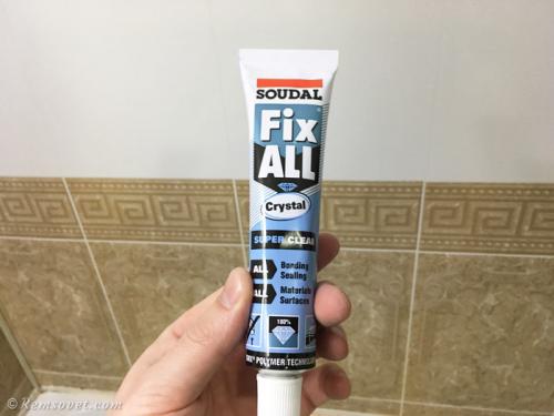 Как приклеить пластиковый плинтус на ванну 06