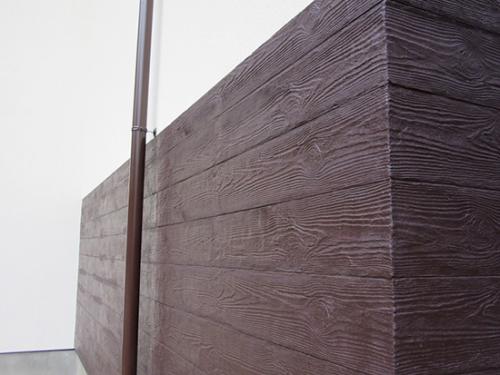 Имитация дерева на фасаде. Виды имитации дерева с помощью штукатурки