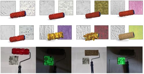 Фактурный валик для штукатурки. Разновидности валиков.